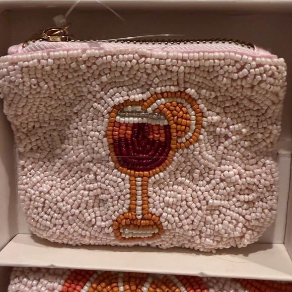 Sincerely Jules Citrus Beaded Clutch Set in Orange and Pink - Picture 3 of 6